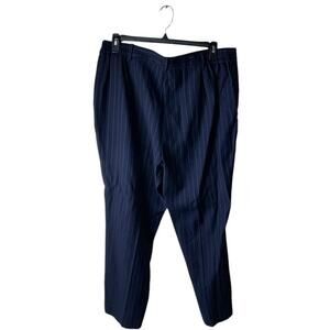 Lauren Ralph Lauren Pants Womens 18W Striped Flat Front Casual Formal Officewear